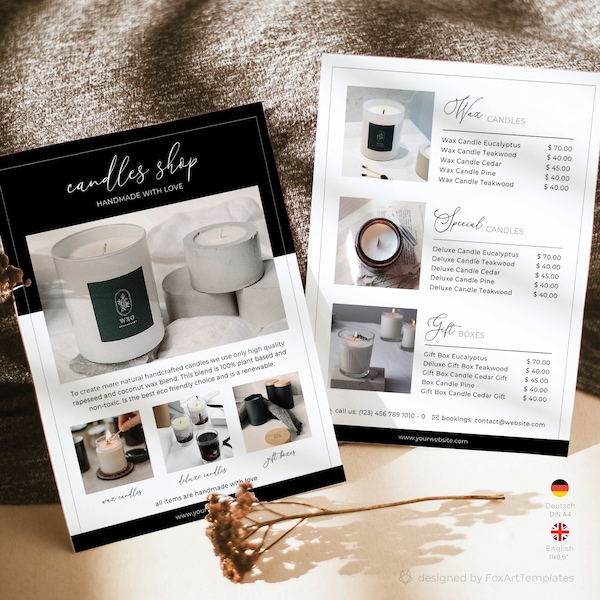 Candle Making Business Flyer Template