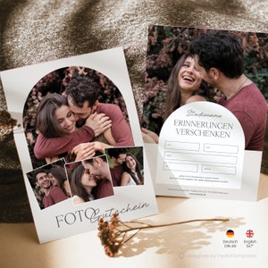 Photography Gift Certificate Template with Photos