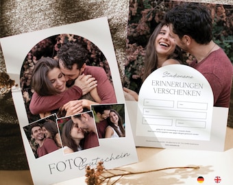 Photography Gift Certificate Template with Photos