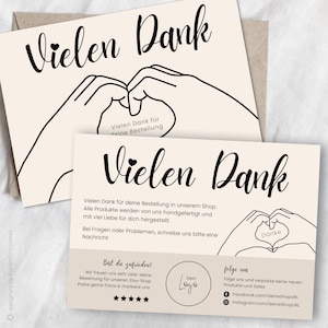 Danke für Deine Bestellung Paketbeileger für Kunden