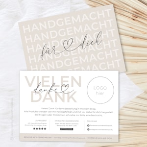 Vielen Dank für Deine Bestellung Paketbeileger für Kunden