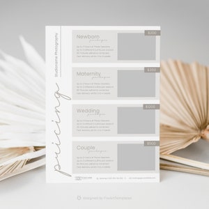 Price Guide for Photographers Photography Price List Template Bild 8