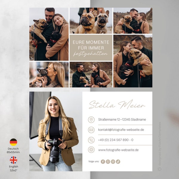 Photography Business Card Template for Photographers