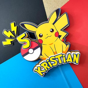 Electrifying Cake Topper, Themed Cake Topper, Birthday Party Decor, Custom Birthday Cake Topper, Unique Party Decoration
