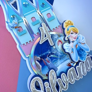 Cinderella Cake Topper - Cenicienta Cake topper - Princess theme - Princess Cinderella Cake Topper - Princess birthday topper - Princess