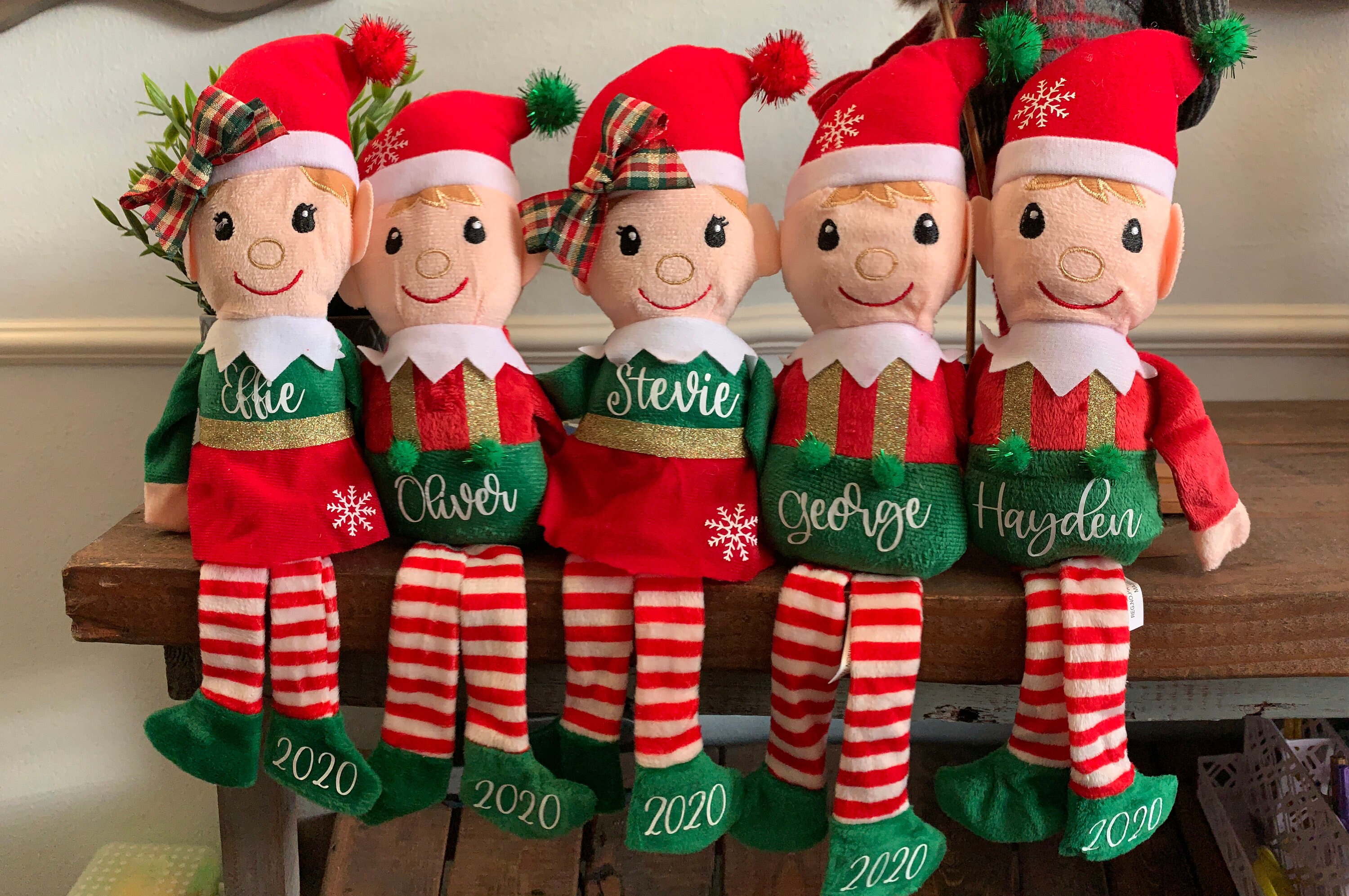 Personalized Christmas Elf Elves Etsy