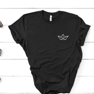 Geometrische Form Origami Boot Hipster T-Shirt