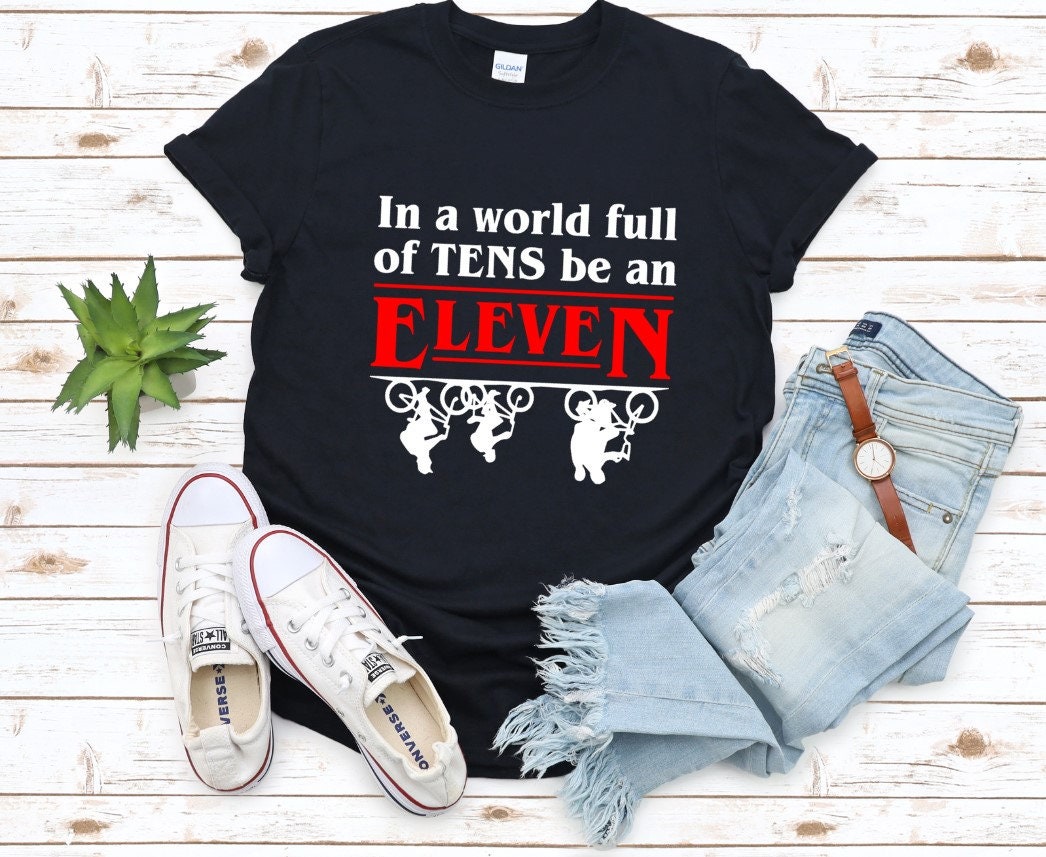 Stranger Things 4 Eleven & Vecna Silhouette T-Shirt - Online Shoping