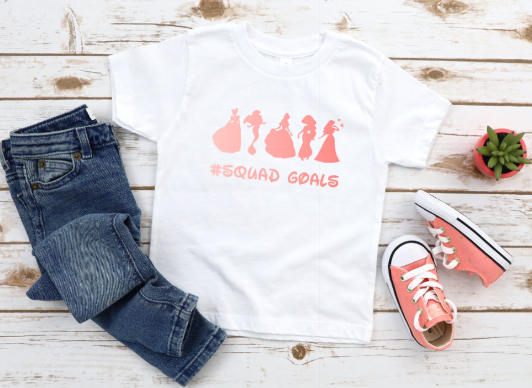 Disney princess squad on sale goals shirt