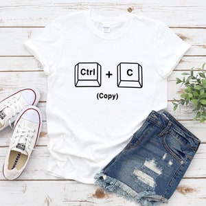 Strg + C, Strg + V passende Mama und Kinder T-Shirts, Kopieren Einfügen Shirt Set, Kopieren Einfügen Mama Tochter Sohn Shirts -Neues Baby Geschenk, Mama Shirt