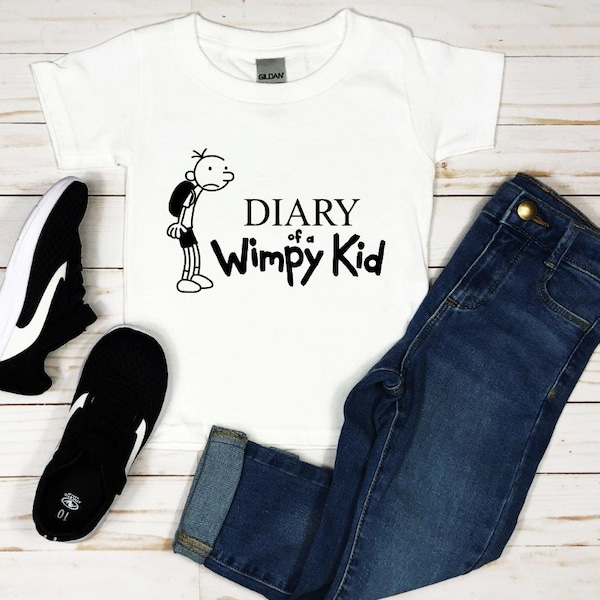 Diary Of A Wimpy Kid World Book Day T-Shirt Story Character Fiction Book Funny Comedy Kids Unisex Gift Tee Top