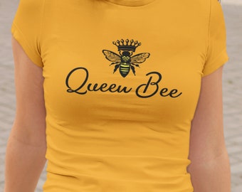 Queen Bee Women's T Shirt - Honeybee Tee Shirt Any Colour - Novelty Gift Ladies T-Shirt. Save the Bees. Bee TShirt. Gift for Her.