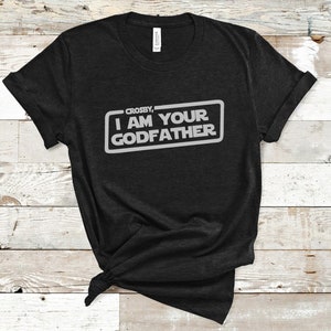 Star Wars Mens Personalised T Shirt, Godfather, Personalised Tee Shirt UK, gift, uncle