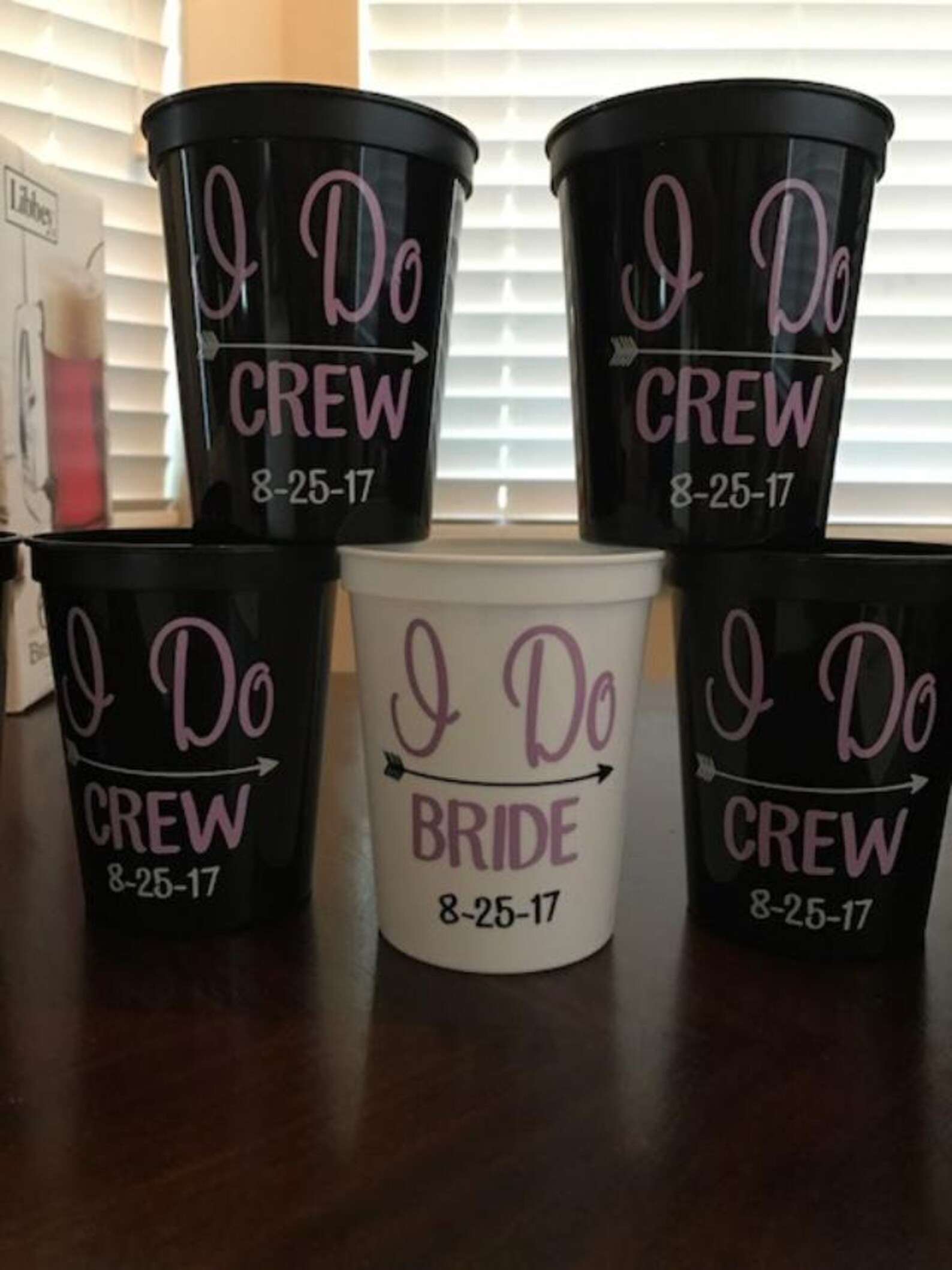 Custom Bachelorette Party Cups Custom Bridesmaid Cups I Do Etsy