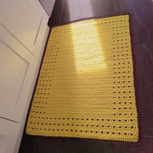 Macrame crochet Rug pattern for beginner