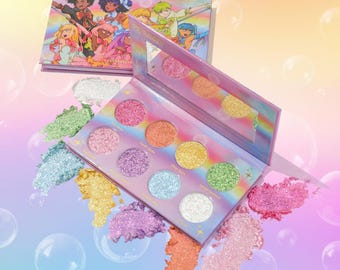 Magical Guardian's Glimmer Infinite Aura Duochrome Eyeshadow Palette, Iridescent shimmer, Glitter eyeshadow, Colorshifting makeup