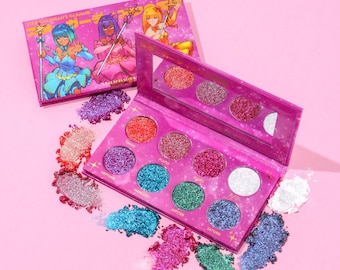 Paleta cieni do powiek Magical Guardian Duochrome, opalizujący połysk, makijaż zmieniający kolor