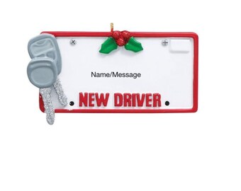 New Driver Personalized Christmas Ornament 2020 Great Gift Idea for new drivers