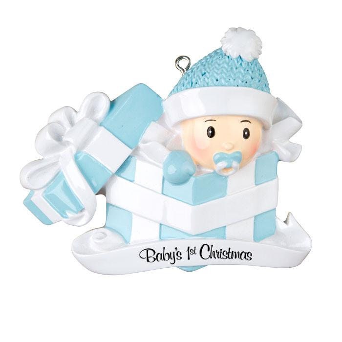 Baby's 1st Christmas Ornament - Baby in Christmas Gift Ornament - Personalized Baby's First Christmas - Keepsake Gift - Baby's 1st Keepsake