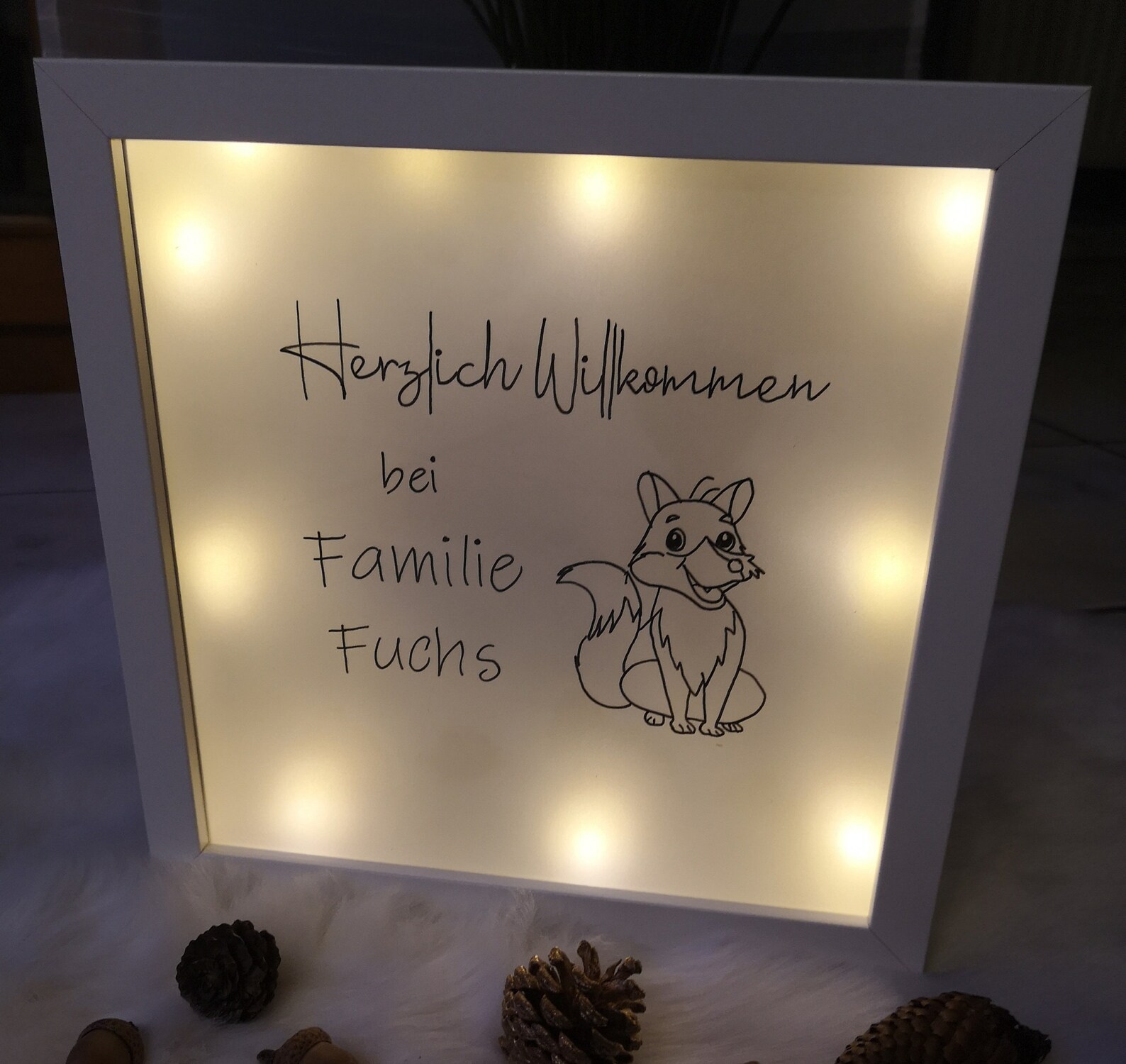 Lightbox Leuchtrahmen Familie und Freunde individuell und Etsy