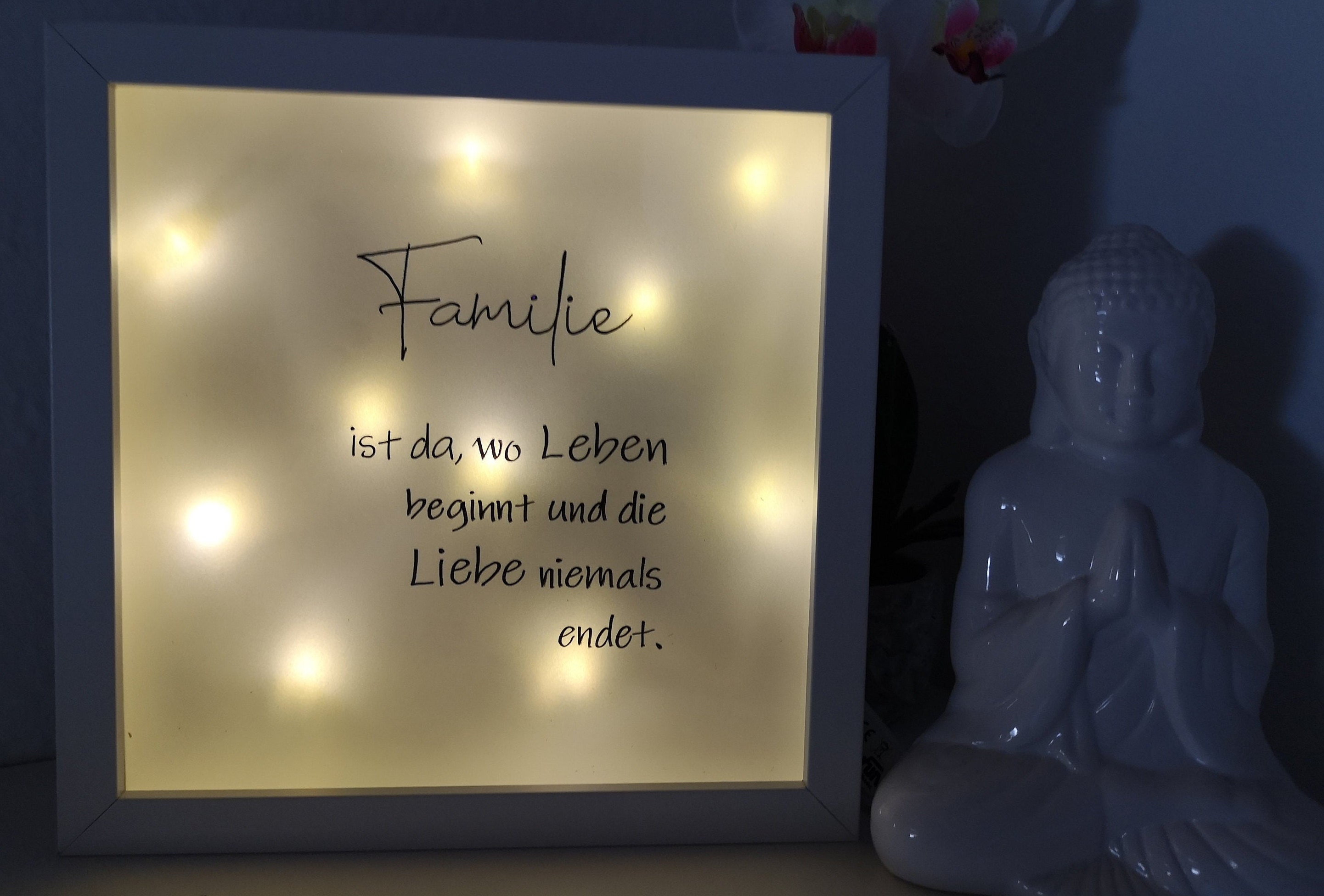 Lightbox Leuchtrahmen Familie und Freunde individuell und Etsy