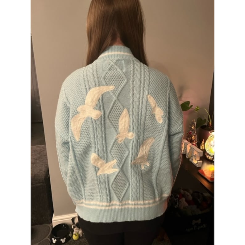 Blue 1989 Knitted Cardigan Etsy