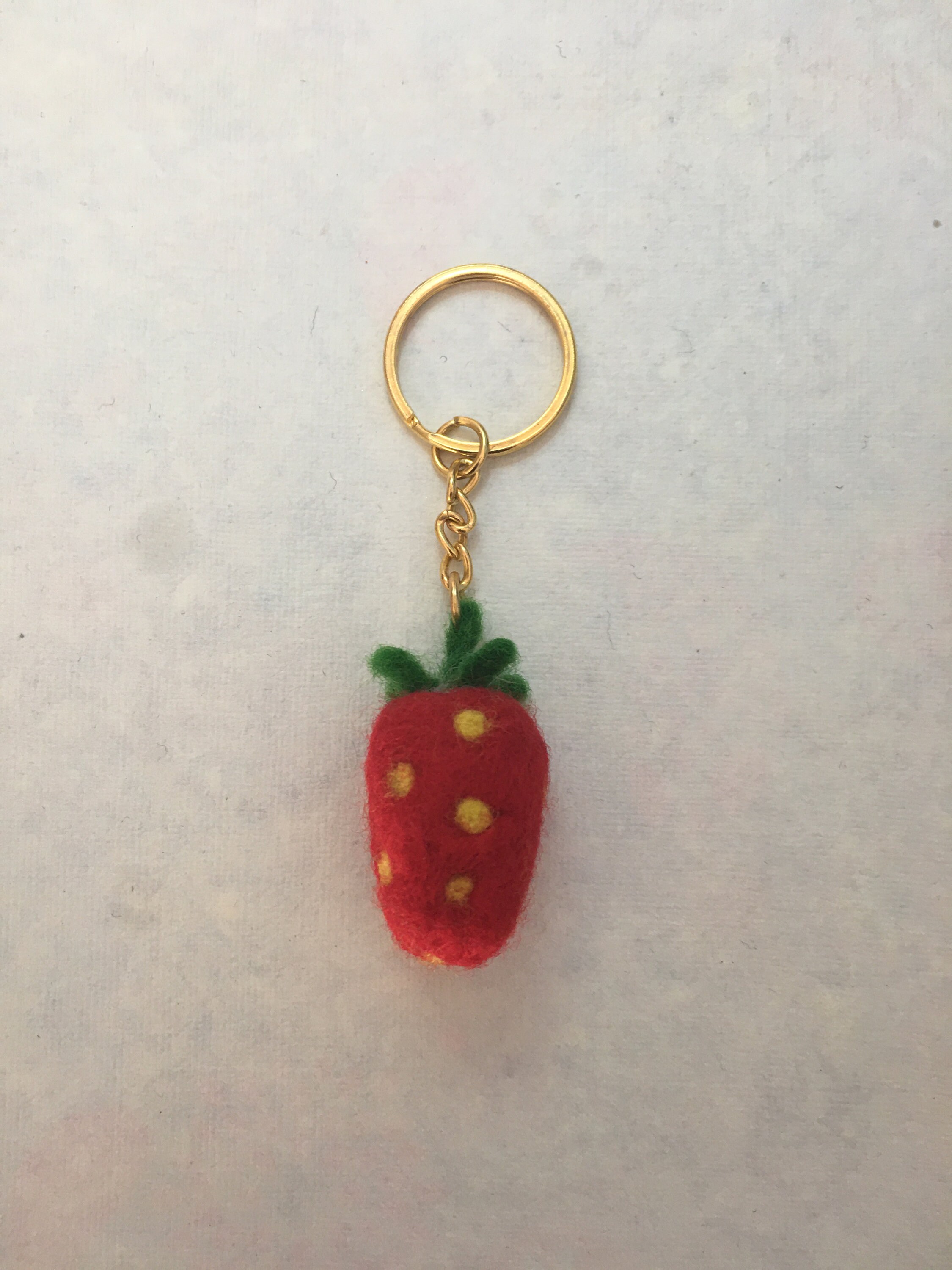 Strawberry Keychain Etsy