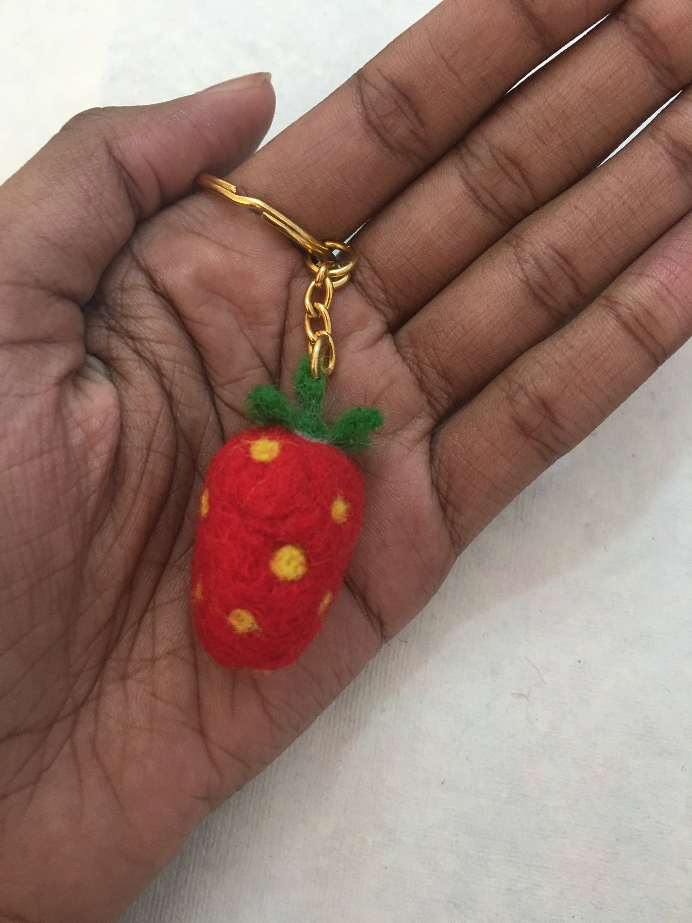 Strawberry Keychain Etsy