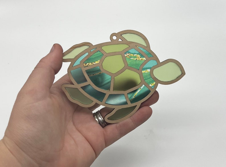 2 Pack of Turtles Sun Catchers SVG | Laser File | Glowforge | Turtles ...