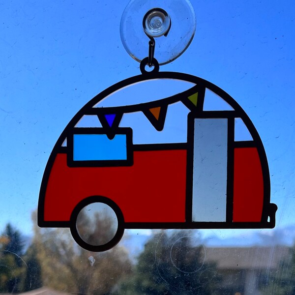 Camper Sun Catcher SVG / Hanger / Sun Catcher / Camper / File digitale