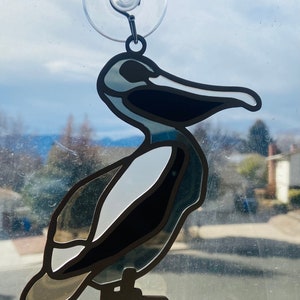 Pellicano Sun Catcher SVG / File Laser / Glowforge / Uccello / Uccelli