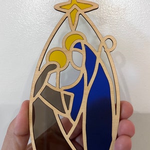 Nativity Sun Catcher SVG | Nativity | Christmas | Sun Catcher