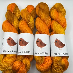 Daffodil | Hand Dyed Cotton Yarn, Fingering, Worsted, DK, Indie Dyed Yarn, Hand Dyed Yarn