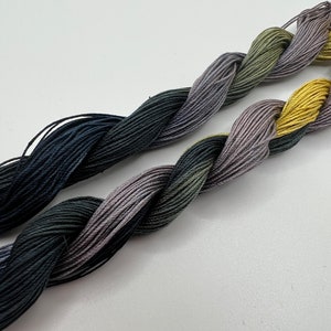 Werewolf | Size 20 Hand Dyed, 6 cord Cordonnet Thread, Tatting, Crochet, Cotton Thread