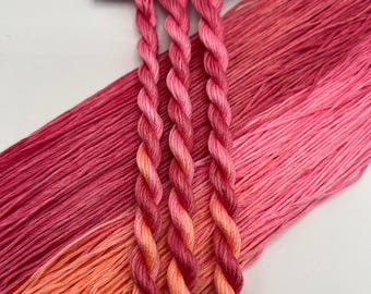 Bloom | Hand dyed, 6 Strand Embroidery Floss