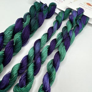 Joker | Size 20 Hand Dyed, 6 cord Cordonnet Thread, Tatting, Crochet, Cotton Thread