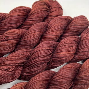 Pecan | Hand Dyed Cotton Yarn, Fingering, Worsted, DK, Indie Dyed Yarn, Hand Dyed Yarn