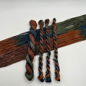 Dark Copper | Size 20 Hand Dyed, 6 cord Cordonnet Thread, Tatting, Crochet, Cotton Thread