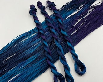 Belladonna | Hand Dyed, 6 Strand Embroidery Floss, Cross Stitch, Cotton Thread