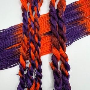 Pumpkin Witch | Hand Dyed, 6 Strand Embroidery Floss, Cross Stitch, Cotton Thread