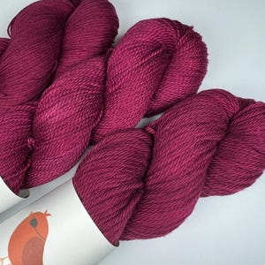 Merlot | Hand Dyed Cotton Yarn, Fingering, Worsted, DK, Indie Dyed Yarn, Hand Dyed Yarn