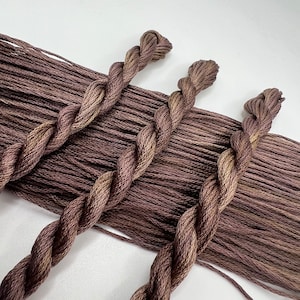 Mushroom | Hand Dyed, 6 Strand Embroidery Floss, Cross Stitch, Cotton Thread