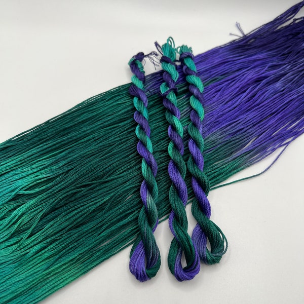 Joker | Hand Dyed, 6 Strand Embroidery Floss, Cross Stitch, Cotton Thread