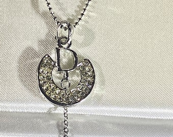 Vintage - 925 Signed pendant on dainty ball chain necklace