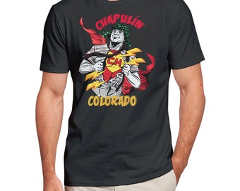 Chapulin Colorado Chavo del 8 Chespirito Custom made Black t-shirt