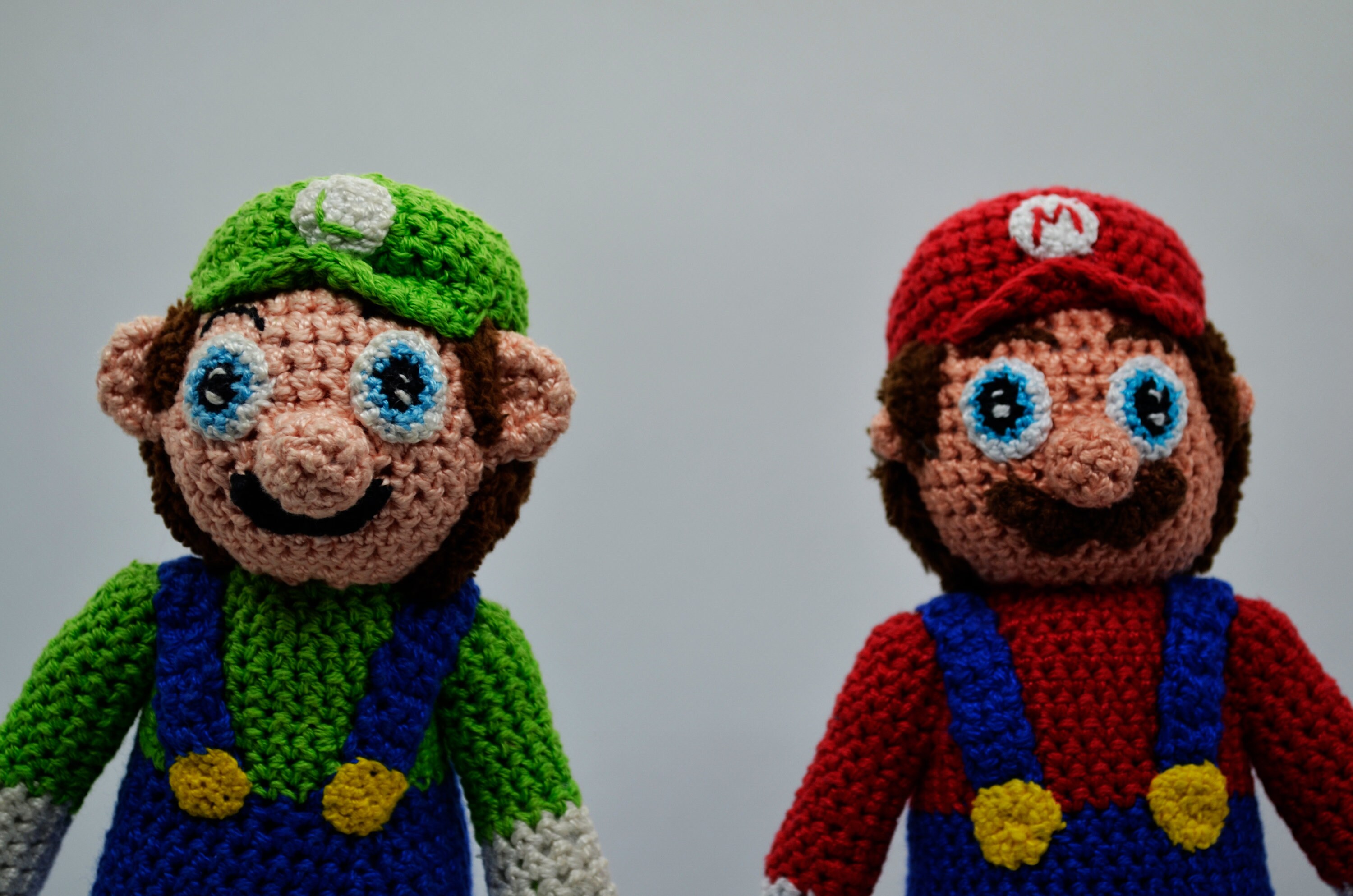 Luigi and Mario pack yarn toy amigurumi crochet crochet Etsy