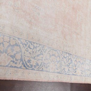 Antique Muted Distressed Handmade Rug 10x13 Wool Carpet Pink - Etsy