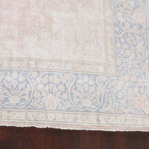 Antique Muted Distressed Handmade Rug 10x13 Wool Carpet Pink - Etsy