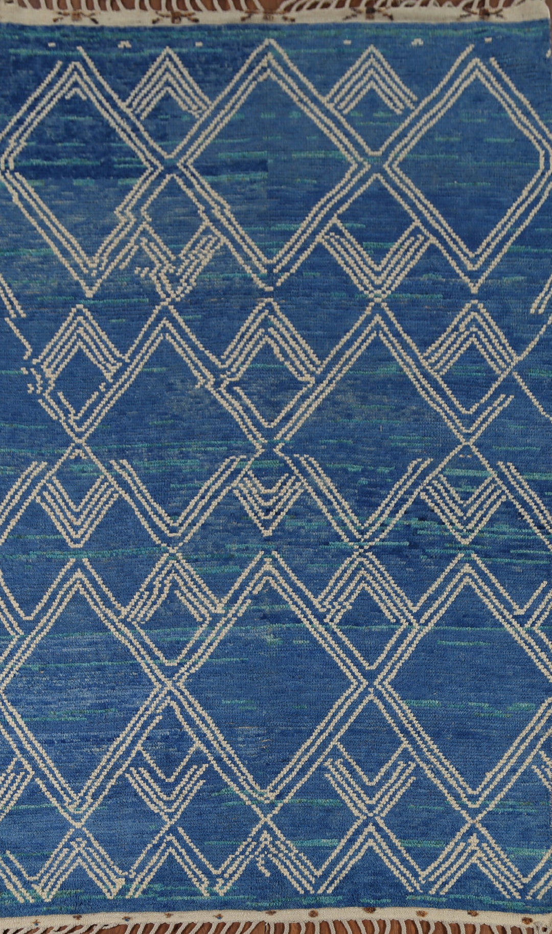 Blue Arabic Rug Handmade Blue Moroccan Oriental Area Rug 8x10 - Etsy