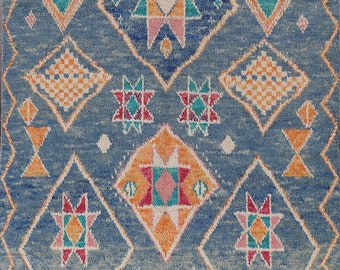 Geometric Moroccan Handmade Area Rug 6x10